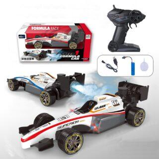 SUPER TOY 1:14 Scale Remote Control F1 Racing Car High Speed RC Booster Spray Formula 1 Car for Kids with Flash Light & Rechargeable Battery